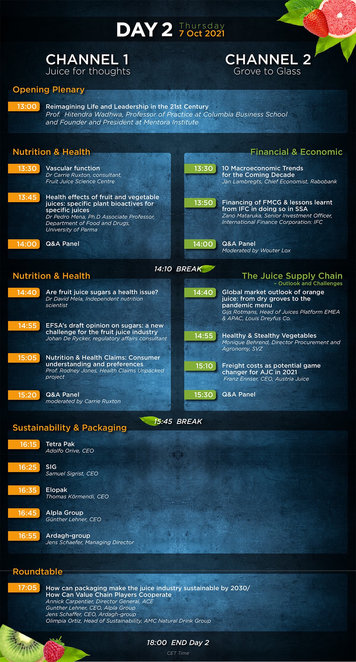 agenda day one